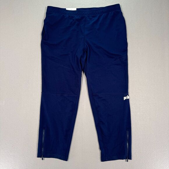 Prince Pickleball Sweatpants Men's 2XL XXL Blue Navy Ponte Slim Pants Sport - Picture 1 of 13